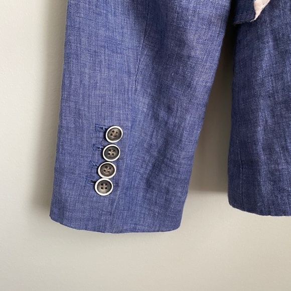 Zara‎ Basic Women's Purplish-Blue Single Button Blazer Size Medium - Picture 5 of 10